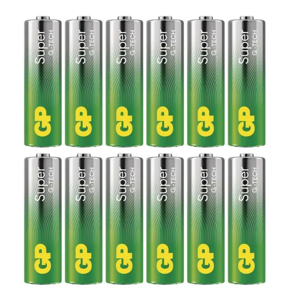 Alkalická batéria GP Super AA (LR6) - 12ks