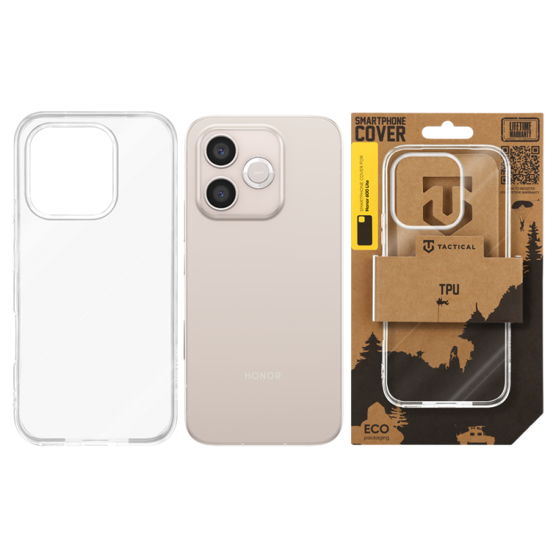 Taktický kryt TPU pre Honor 600 Lite Transparent