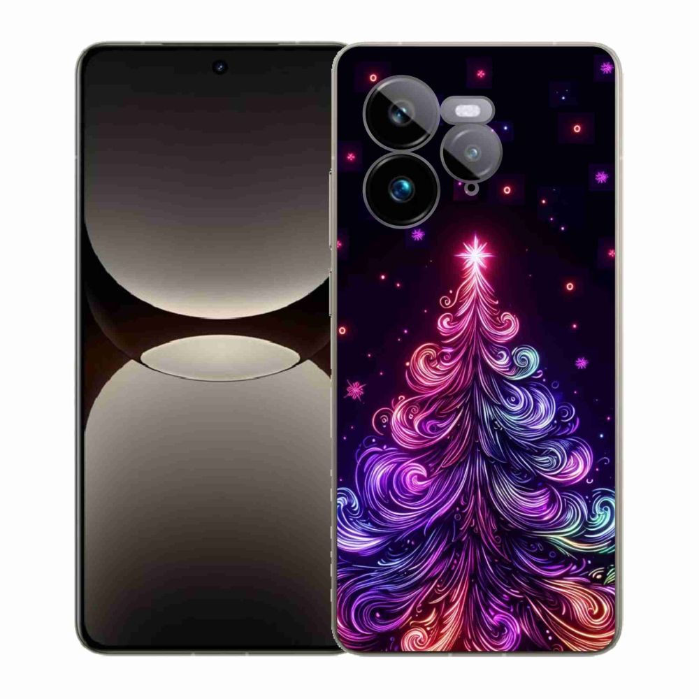 Gélový kryt mmCase na Realme GT 7 Pro 5G - neónový vianočný stromček 1
