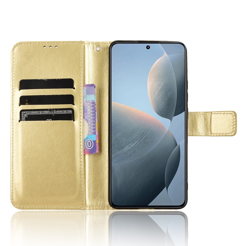 Wallet knižkové púzdro na Xiaomi Poco X6 Pro 5G - zlaté