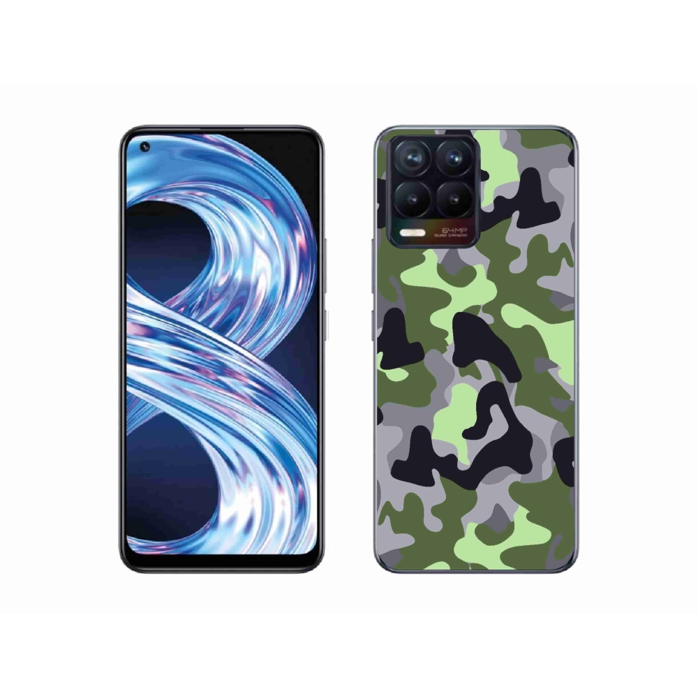 Gélový kryt mmCase na Realme 8 Pro - maskáčový vzor 7