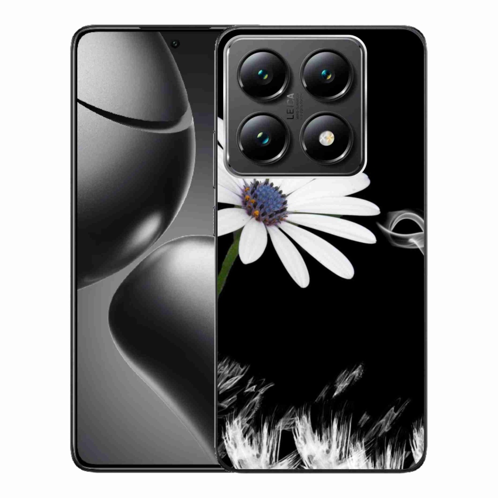Gélový kryt mmCase na Xiaomi 14T Pro - biely kvet