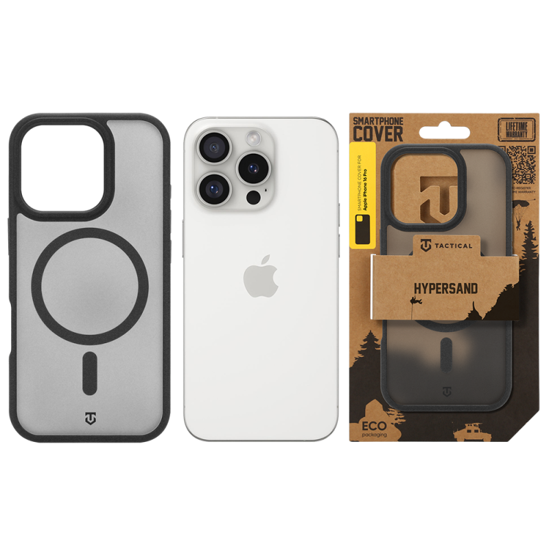 Tactical MagForce Hypersand puzdro pre Apple iPhone 16 Pro Asphalt