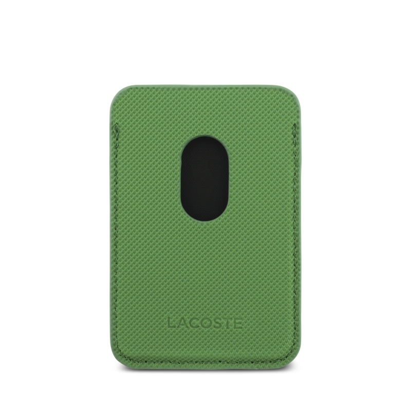 Lacoste Iconic Petit Pique MagSafe zadný kryt + peňaženka pre iPhone 17 Pro Green