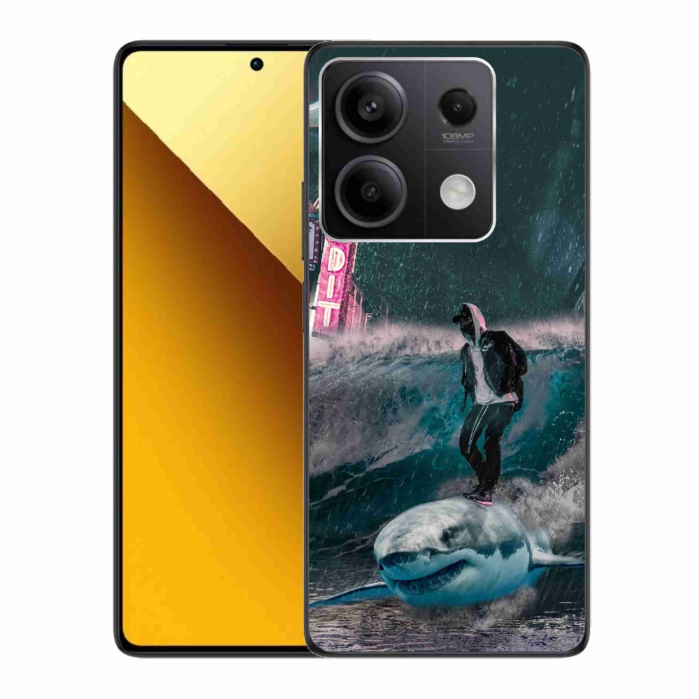 Gélový kryt mmCase na Xiaomi Redmi Note 13 5G - žralok