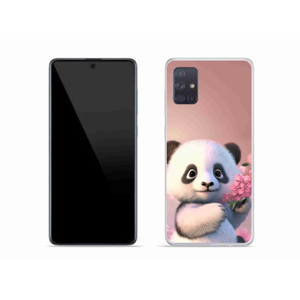 Gélový kryt mmCase na Samsung Galaxy A51 - roztomilá panda