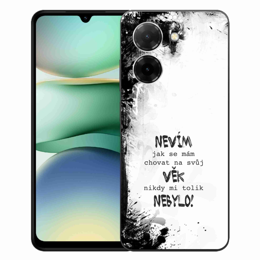 Gélový kryt mmCase na Xiaomi Redmi A5 (173.45x79.35x8.45mm) - vtipný text 14 biele pozadie