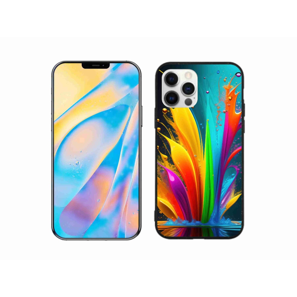 Gélový kryt mmCase na iPhone 12 Pro - abstraktný motív 1