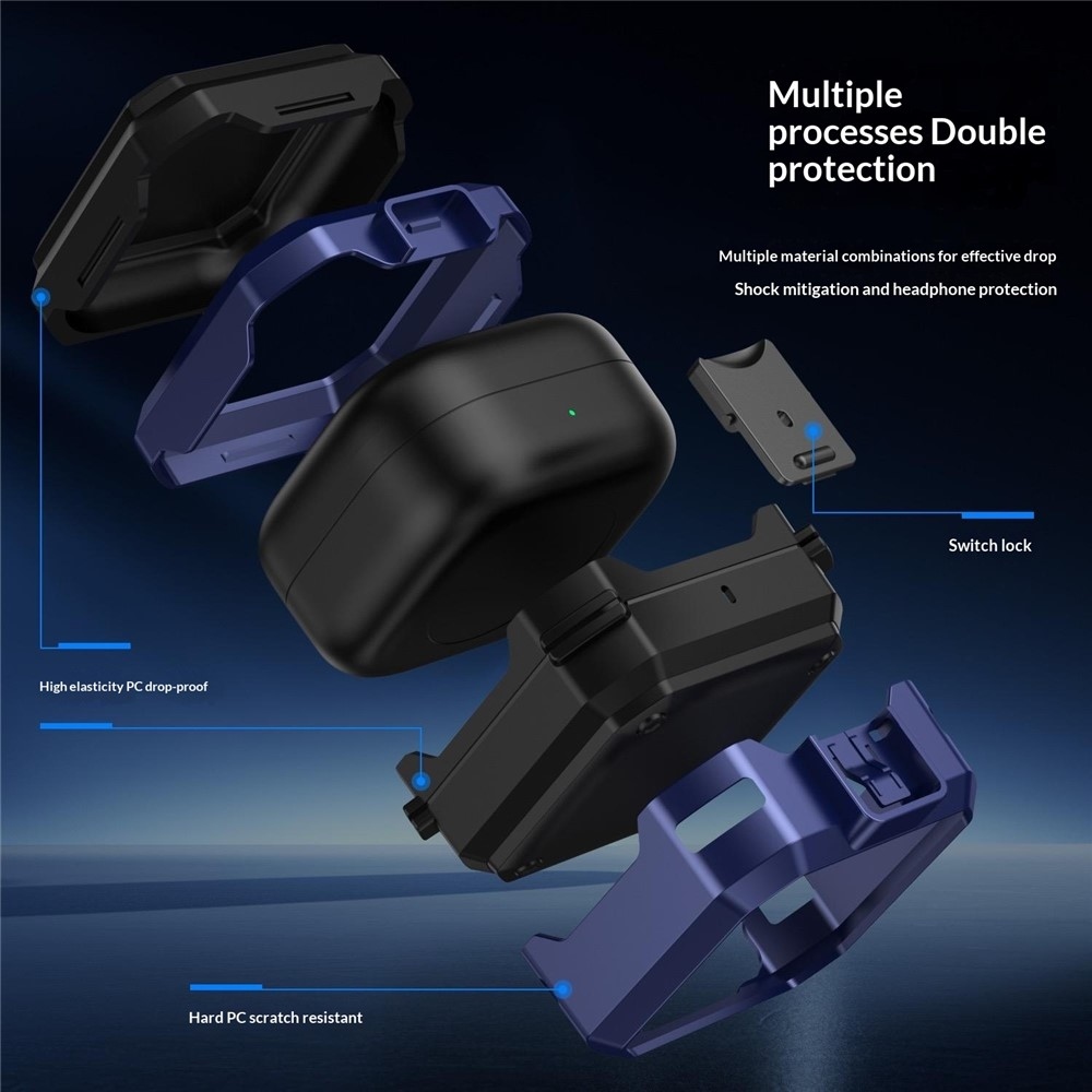 Lock odolný obal Samsung Galaxy Buds4 Pro/Buds4 - modrý