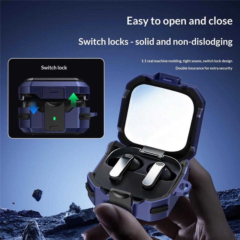 Lock odolný obal Samsung Galaxy Buds4 Pro/Buds4 - modrý