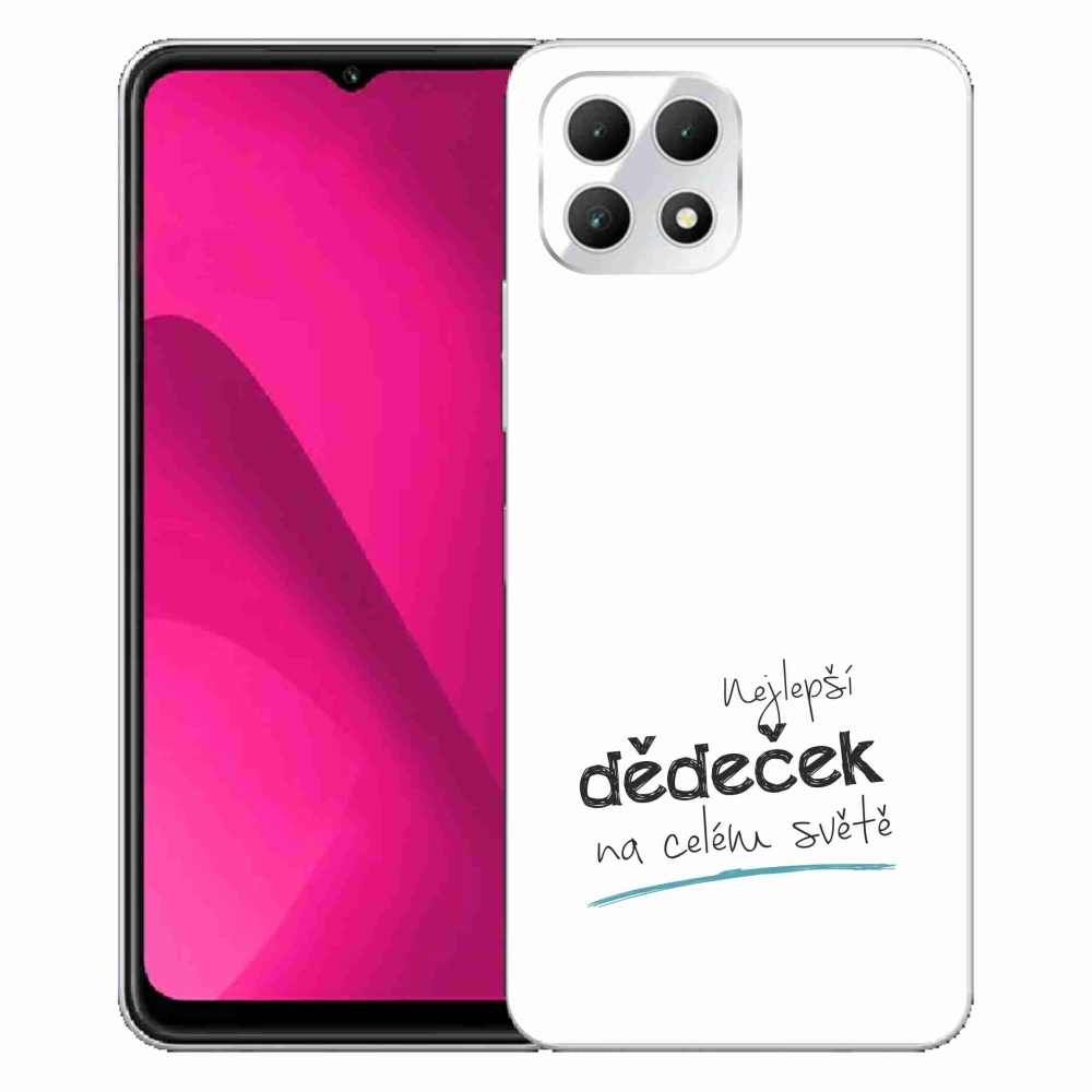 Gélový kryt mmCase na T-Mobile T Phone 2 - najlepší dedko 3 biele pozadie