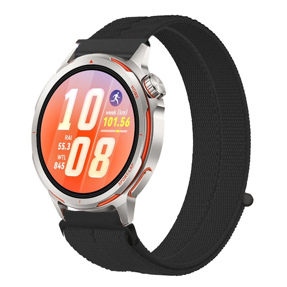 Loops nylonový remienok 20mm na Samsung Galaxy Watch7 44mm/40mm - čierny