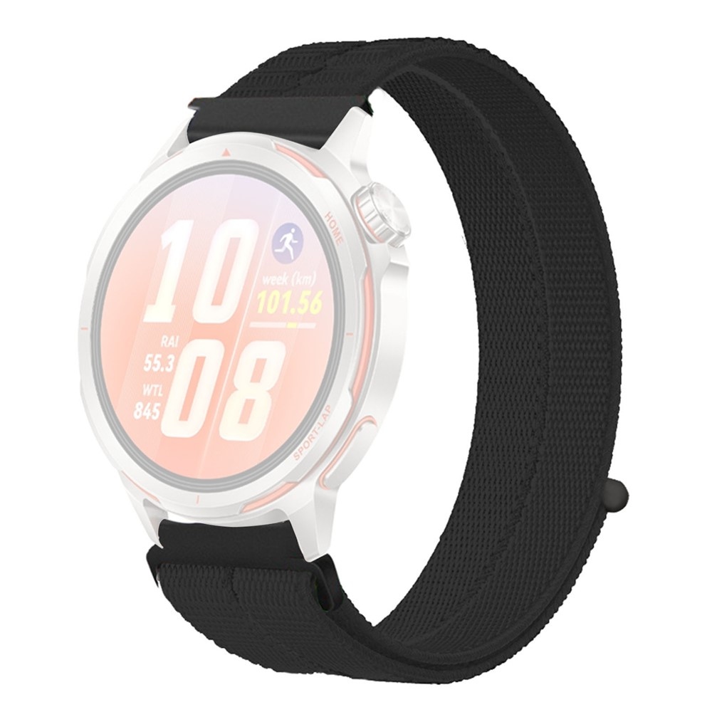 Loops nylonový remienok 20mm na Samsung Galaxy Watch7 44mm/40mm - čierny