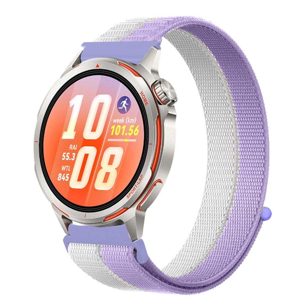 Loops nylonový remienok 20mm na Samsung Galaxy Watch7 44mm/40mm - fialový