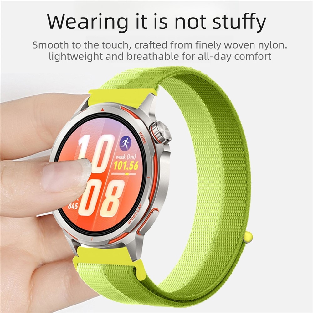 Loops nylonový remienok 20mm na Samsung Galaxy Watch7 44mm/40mm - fialový