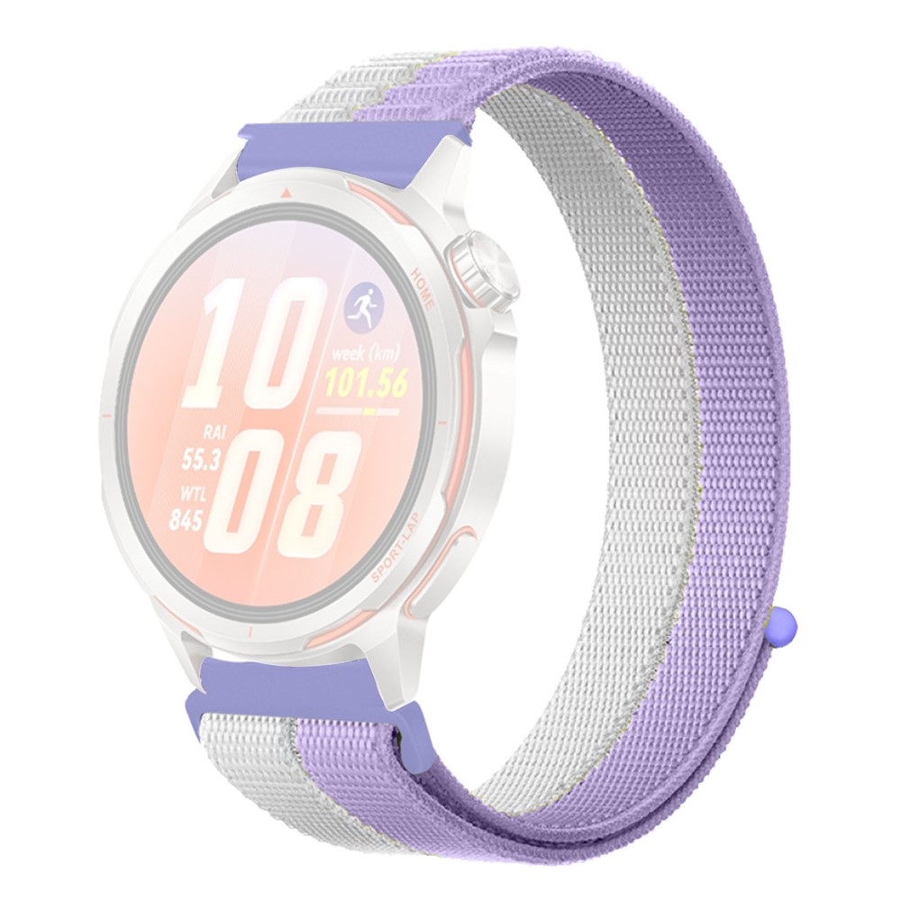 Loops nylonový remienok 20mm na Samsung Galaxy Watch7 44mm/40mm - fialový