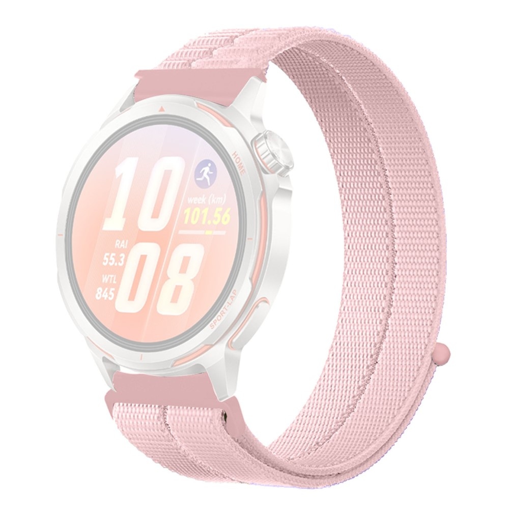 Loops nylonový remienok 20mm na Samsung Galaxy Watch7 44mm/40mm - ružový