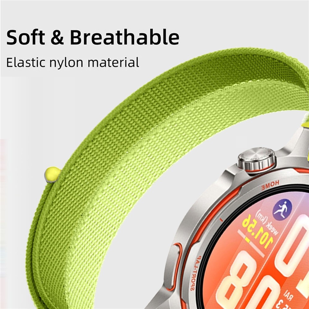 Loops nylonový remienok 20mm na Samsung Galaxy Watch7 44mm/40mm - šedý/ružový