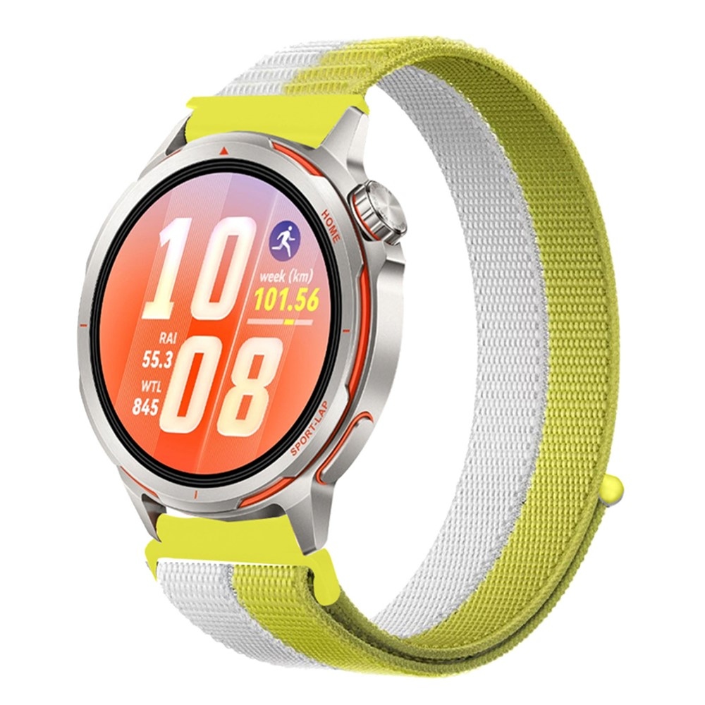 Loops nylonový remienok 20mm na Samsung Galaxy Watch7 44mm/40mm - žltý