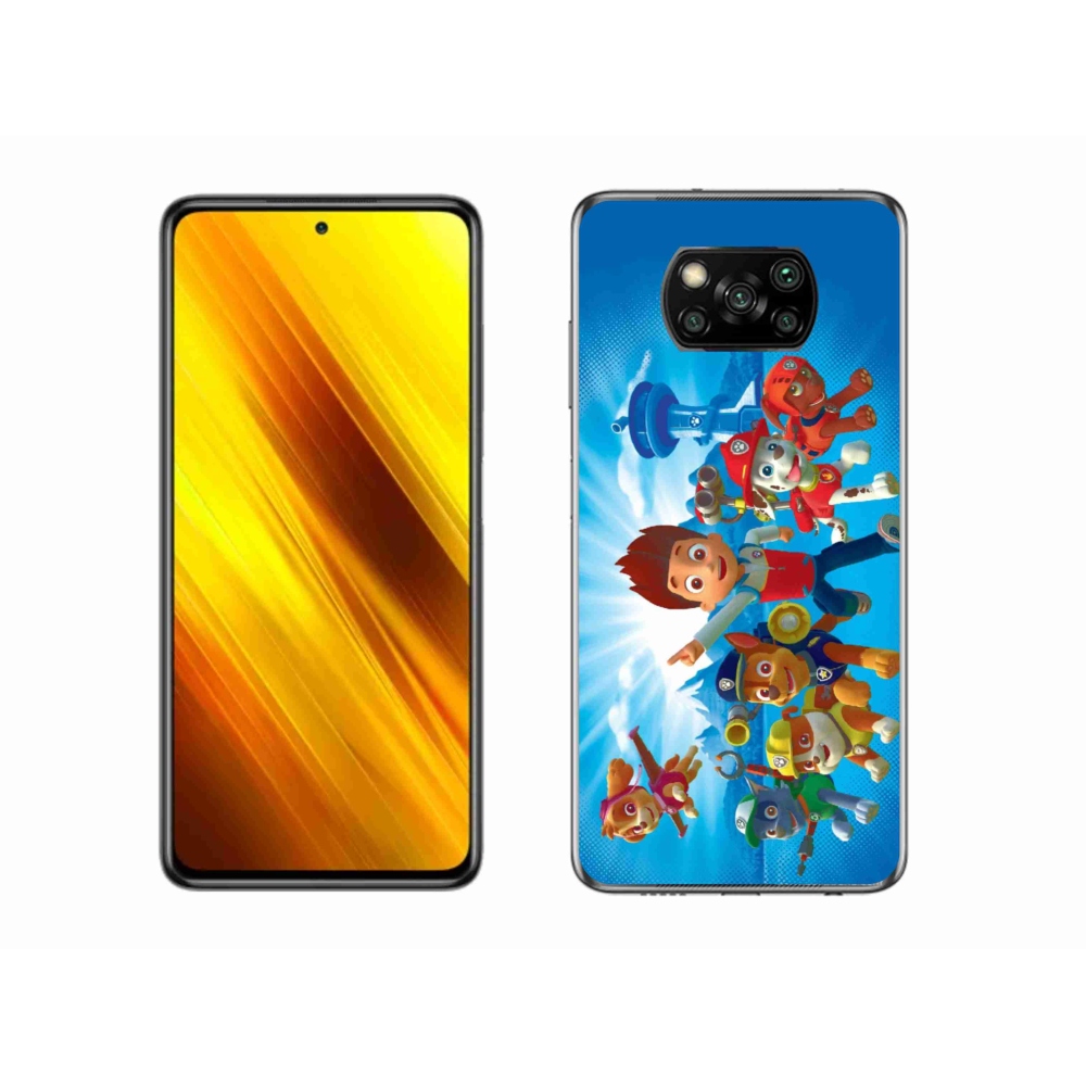 Gélový kryt mmCase na Xiaomi Poco X3 Pro - labková patrola