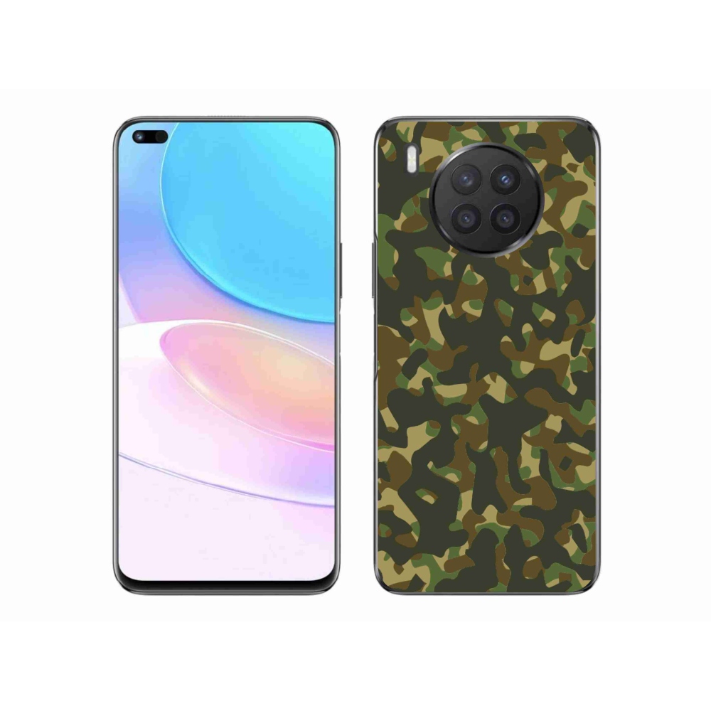 Gélový kryt mmCase na Huawei Nova 8i - maskáčový vzor 1