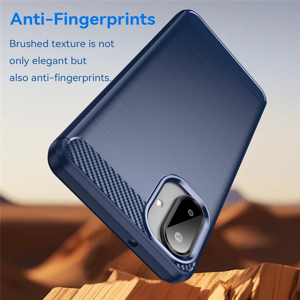 Carbon odolný gélový obal na Samsung Galaxy A07 4G - modrý