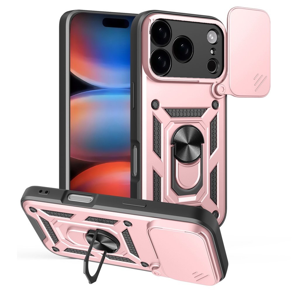 Ring odolný kryt na iPhone 17 Pro - ružovozlatý