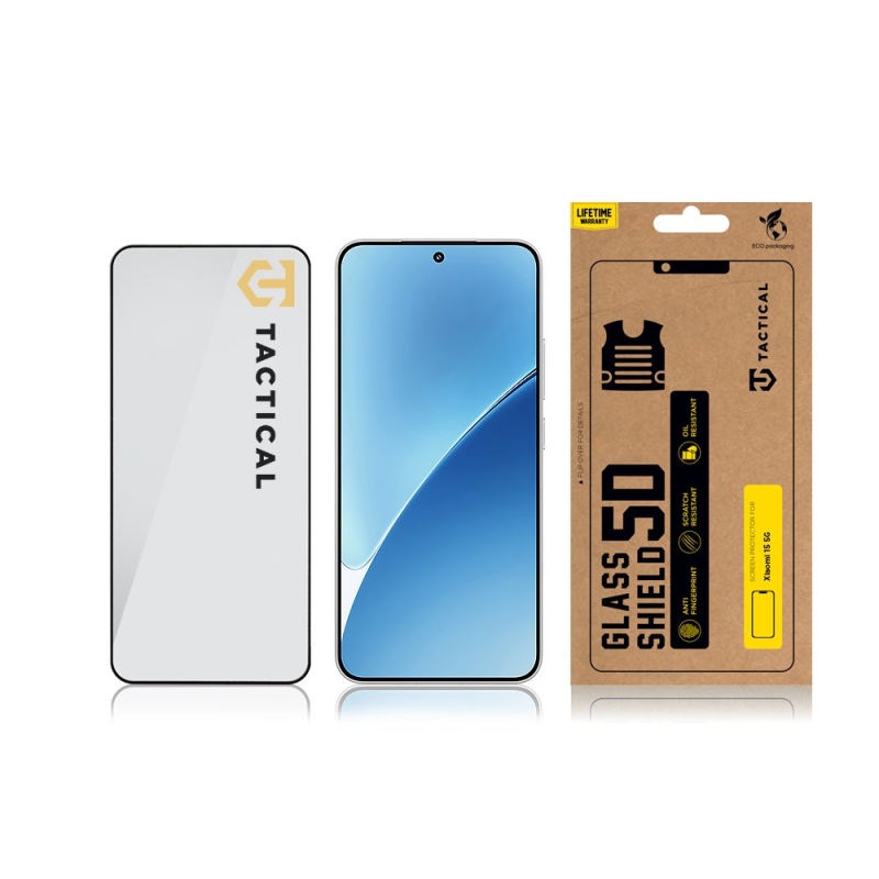 Tactical Glass Shield 5D sklo pre Xiaomi 15 5G Black