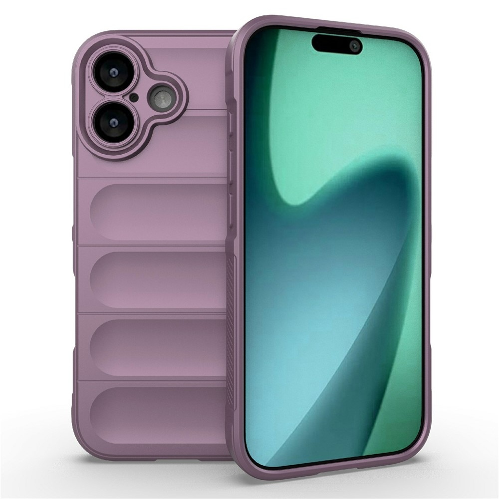 Rugg odolný gélový obal na iPhone 17 - svetlofialový