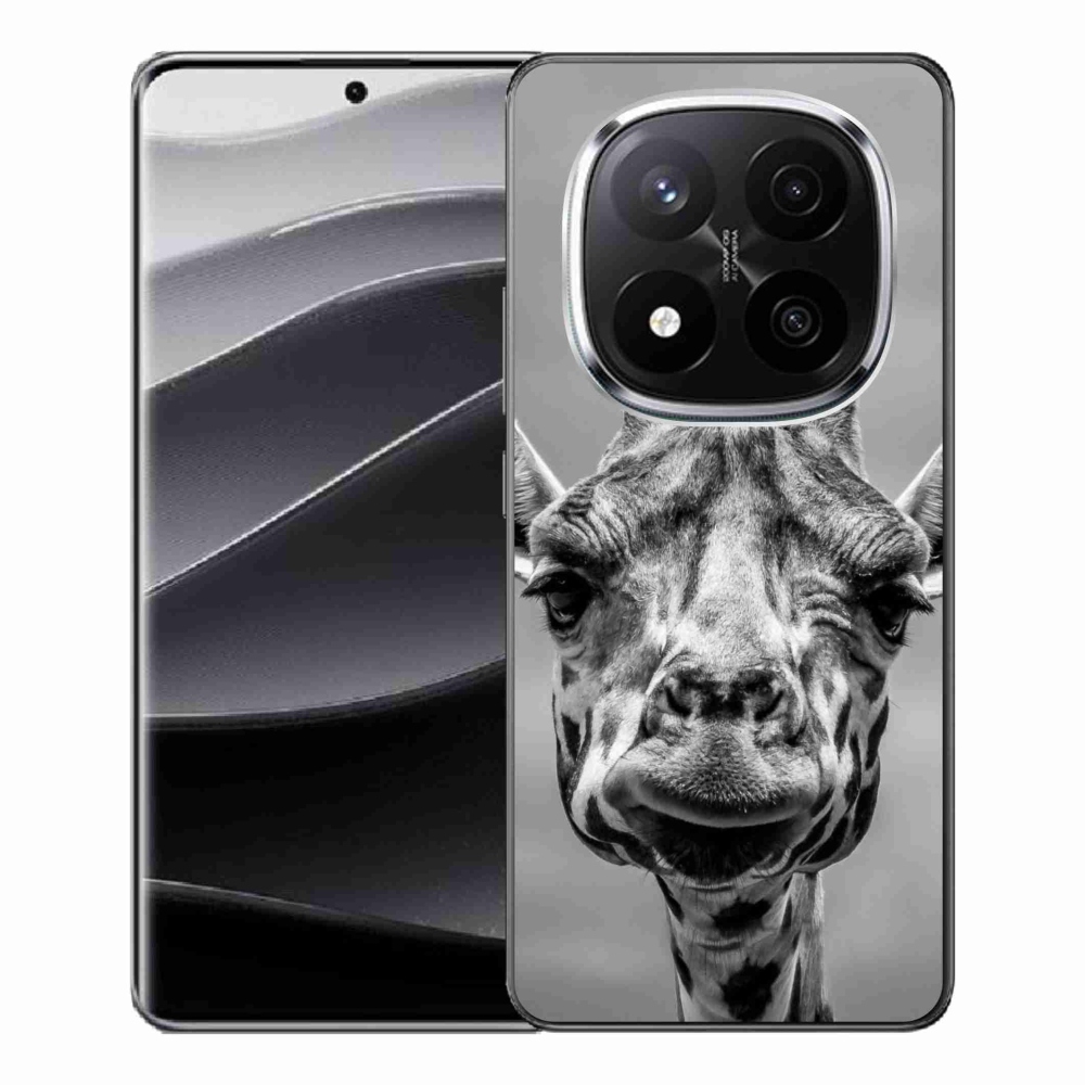 Gélový kryt mmCase na Xiaomi Redmi Note 14 Pro+ 5G - čiernobiela žirafa