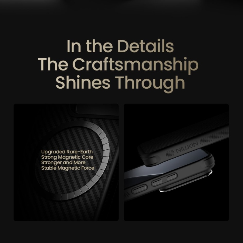 Nillkin CarboProp Aramid Magnetický zadný kryt pre Xiaomi 15 Black