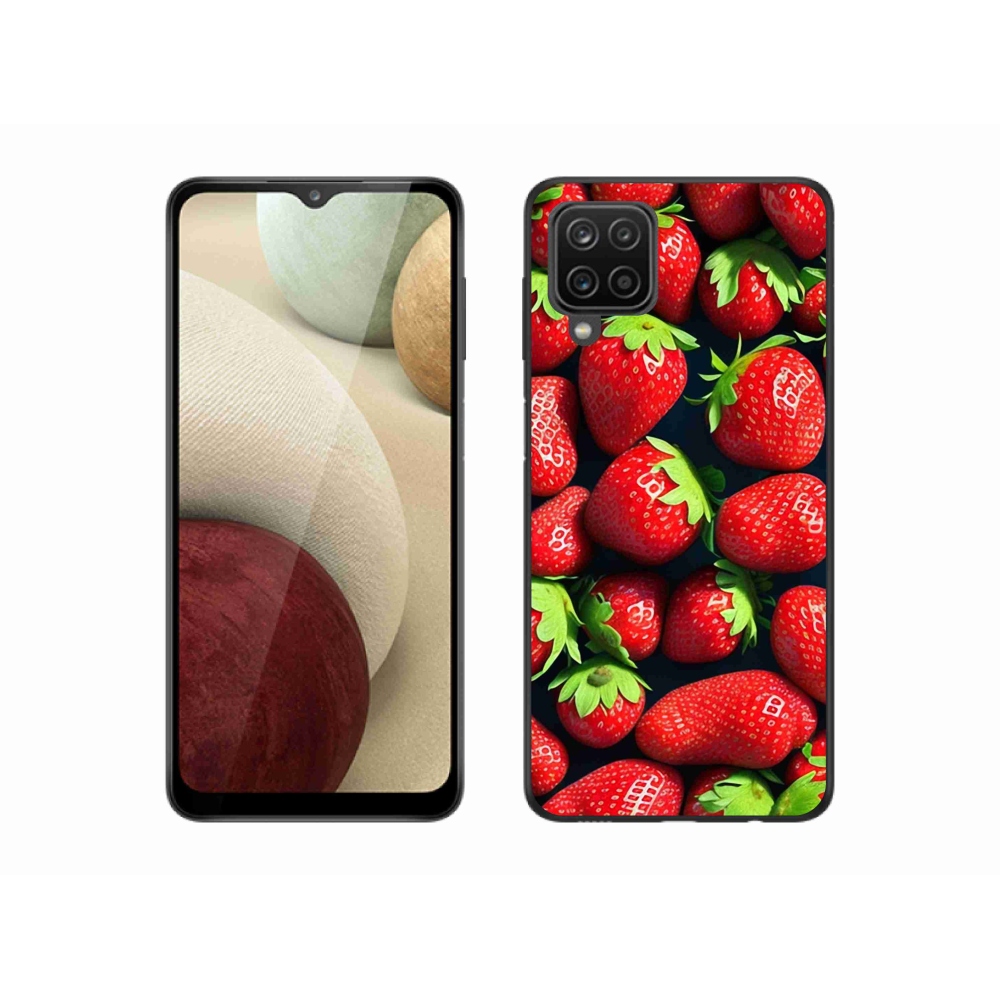 Gélový kryt mmCase na Samsung Galaxy M12 - jahody