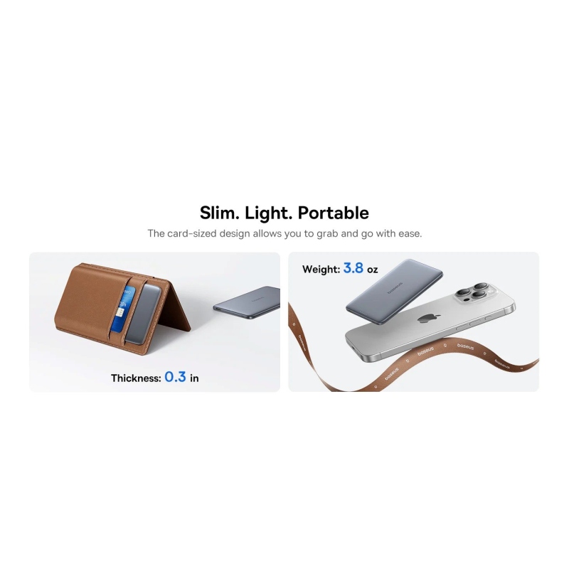 Baseus PicoGo AM41 20W Magnetická Powerbanka 5000mAh Natural Titanium