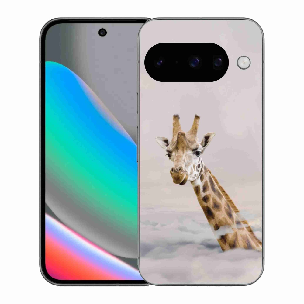 Gélový kryt mmCase na Google Pixel 10 - žirafa v oblakoch