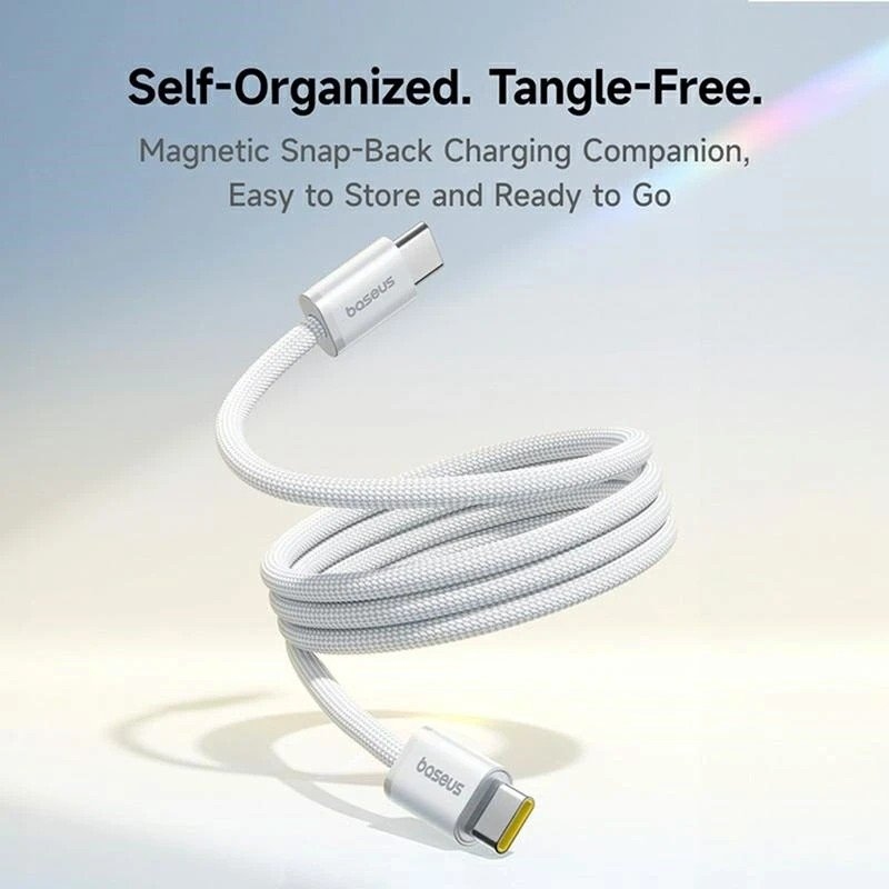 Dátový kábel Baseus Dynamic 4 Pro Series USB-C - USB-C 100W 1m Moon White