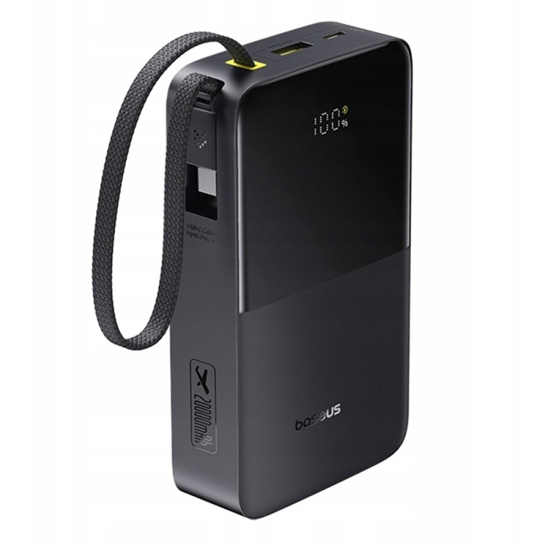 Powerbanka Baseus EnerFill FC51 Bipow 2 Pro 22,5 W s integrovaným káblom, 20 000 mAh, Cosmic Black
