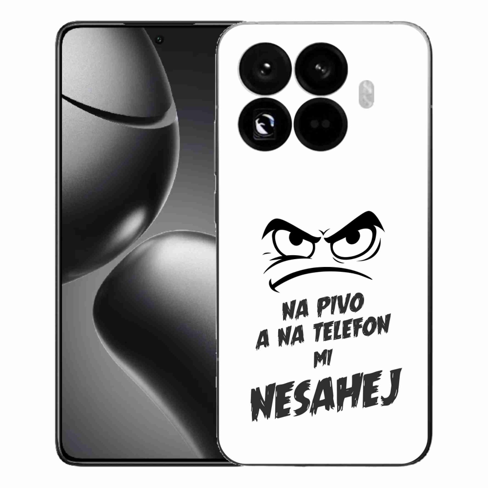 Gélový kryt mmCase na Xiaomi 15T Pro - pivný motív 2 biele pozadie