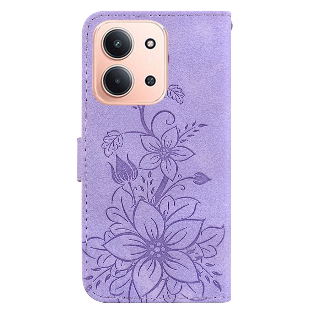 Lily knižkové púzdro na Xiaomi Redmi 15C 4G/5G (173mm) - fialové