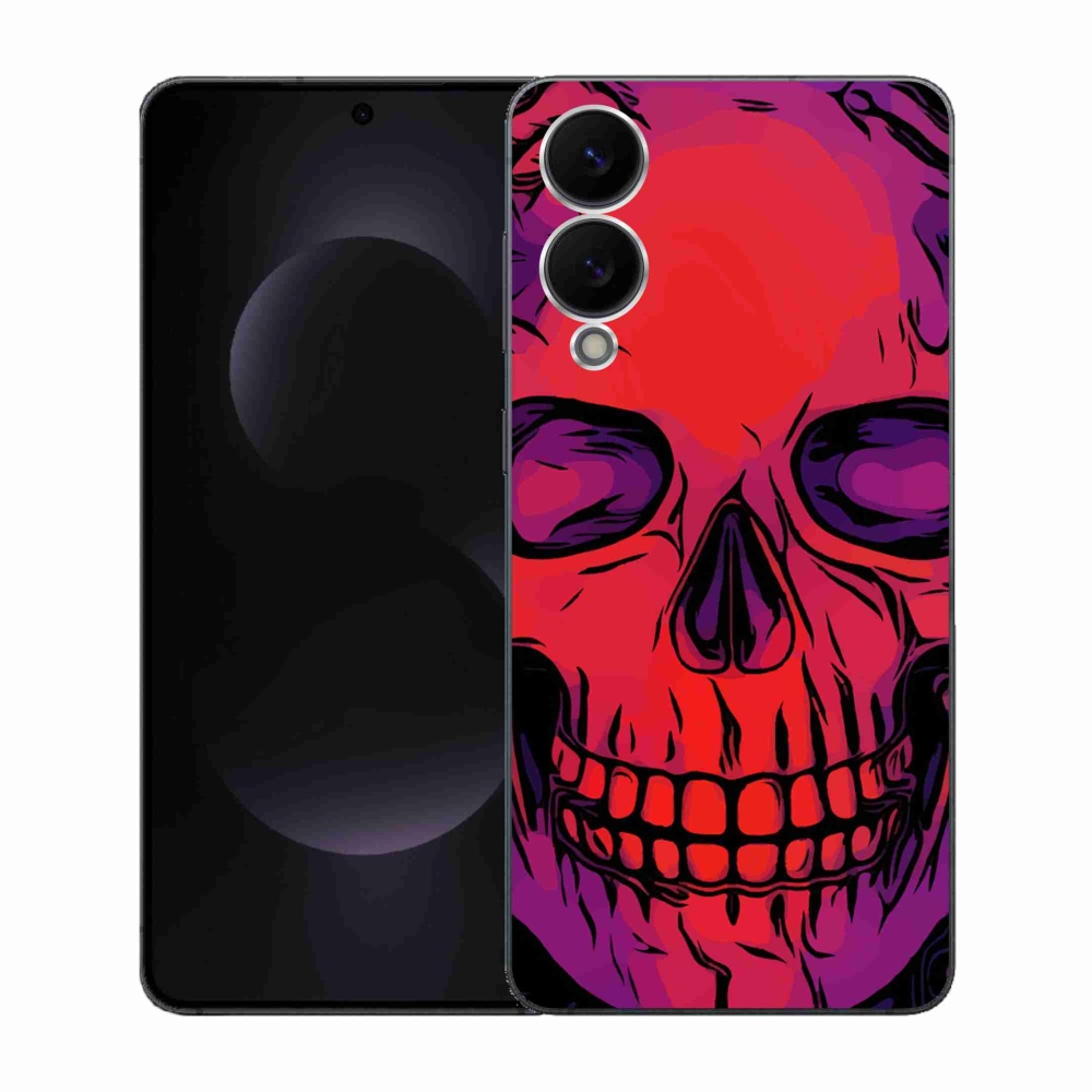 Gélový kryt mmCase na Samsung Galaxy S25 Edge - lebka