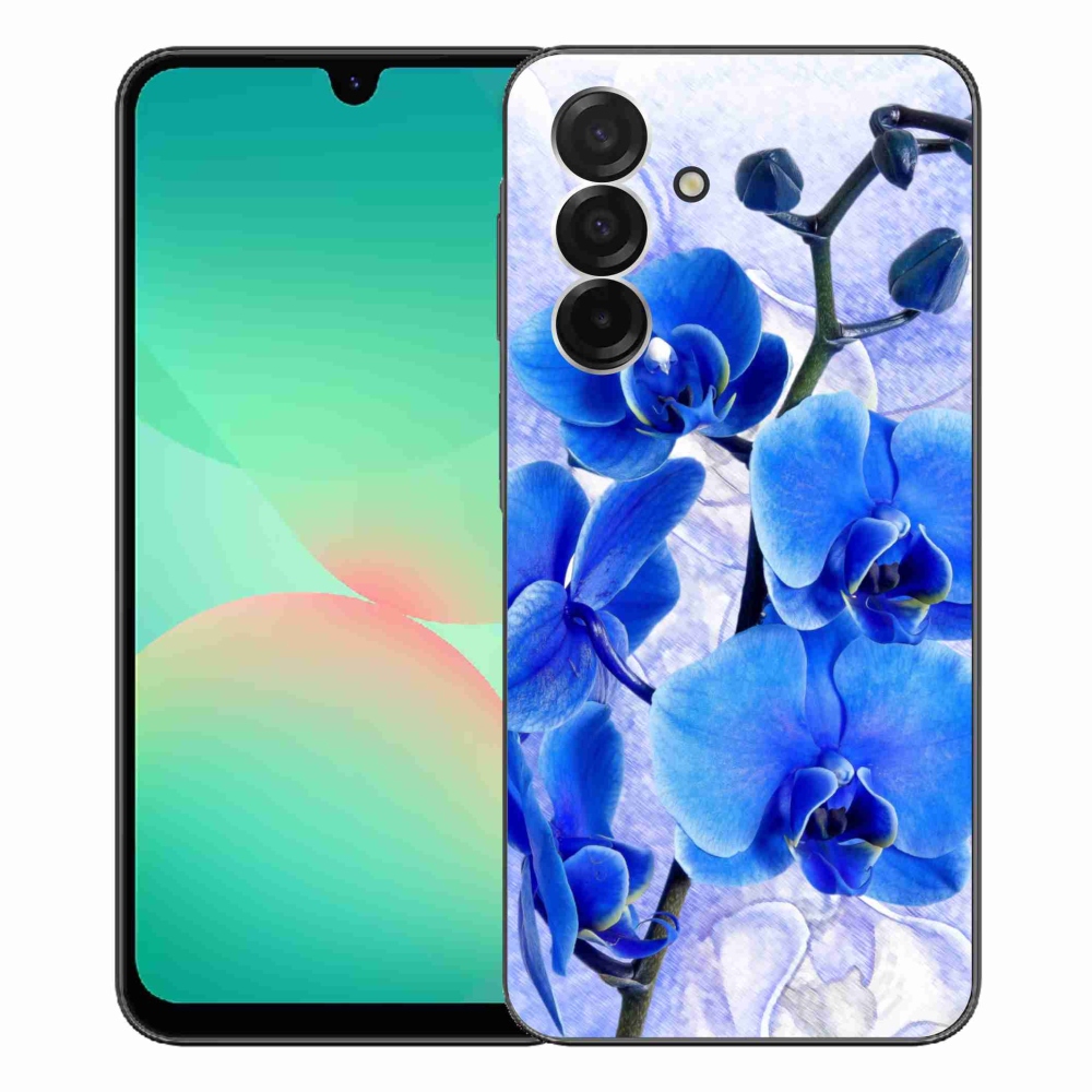 Gélový kryt mmCase na Samsung Galaxy A26 5G - modré kvety