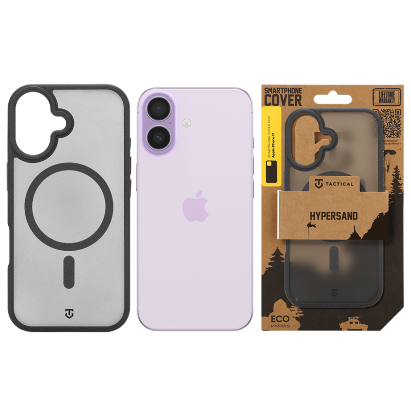 Tactical MagForce Hypersand puzdro pre Apple iPhone 17 Asphalt