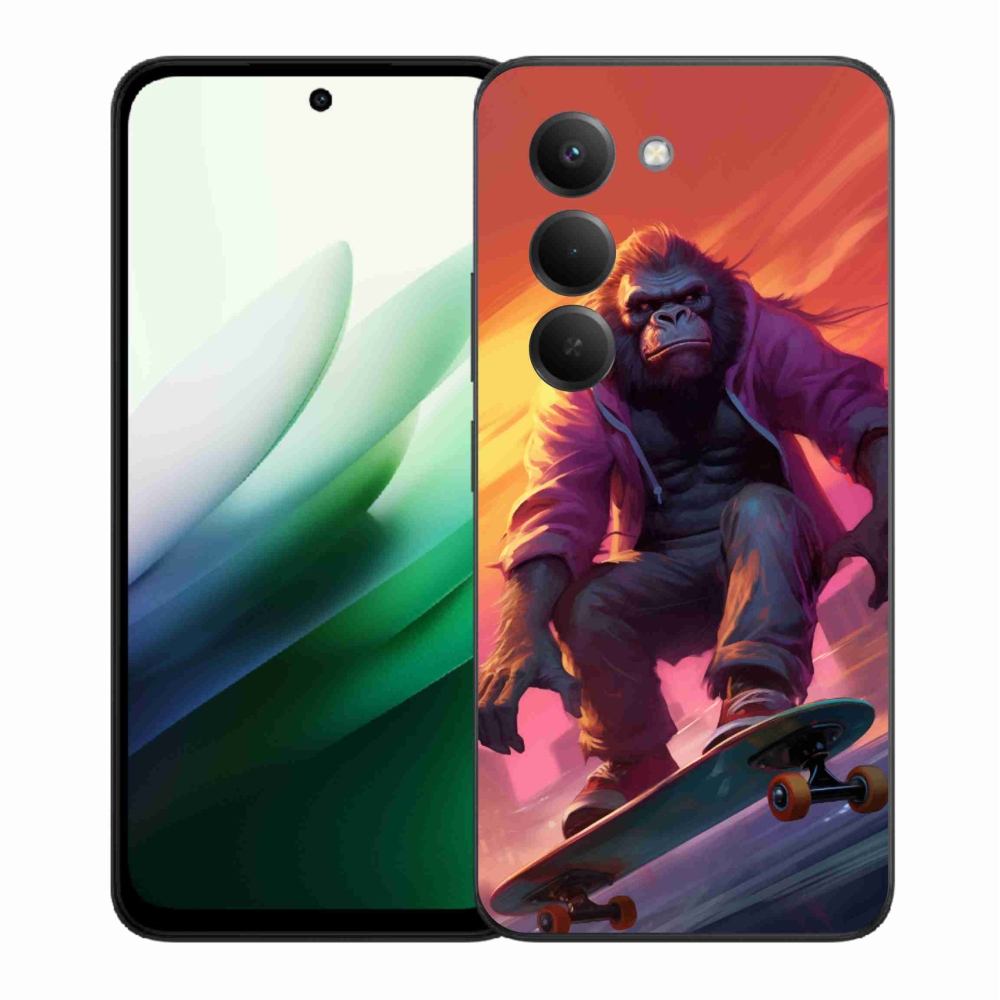 Gélový kryt mmCase na Xiaomi Redmi 15 5G (169mm) - gorila na skateboarde