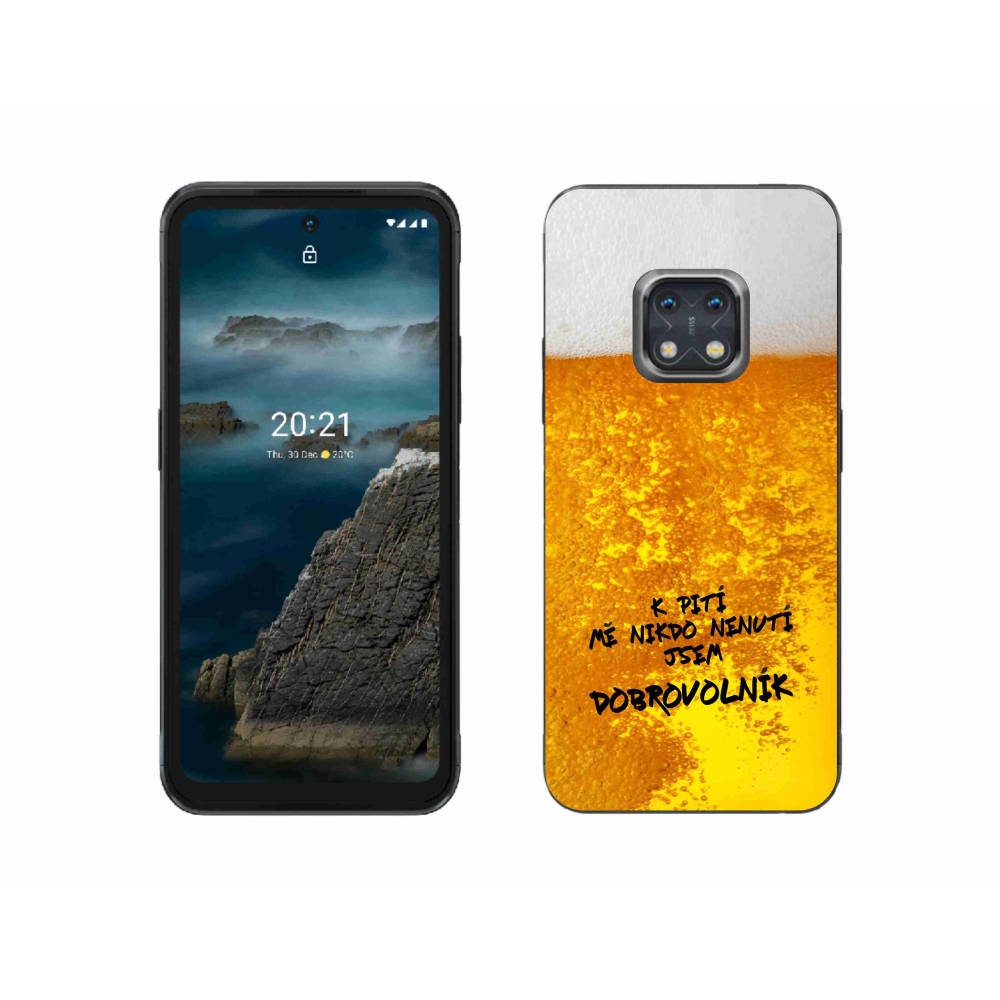 Gélový kryt mmCase na Nokia XR20 - pivný motív 4
