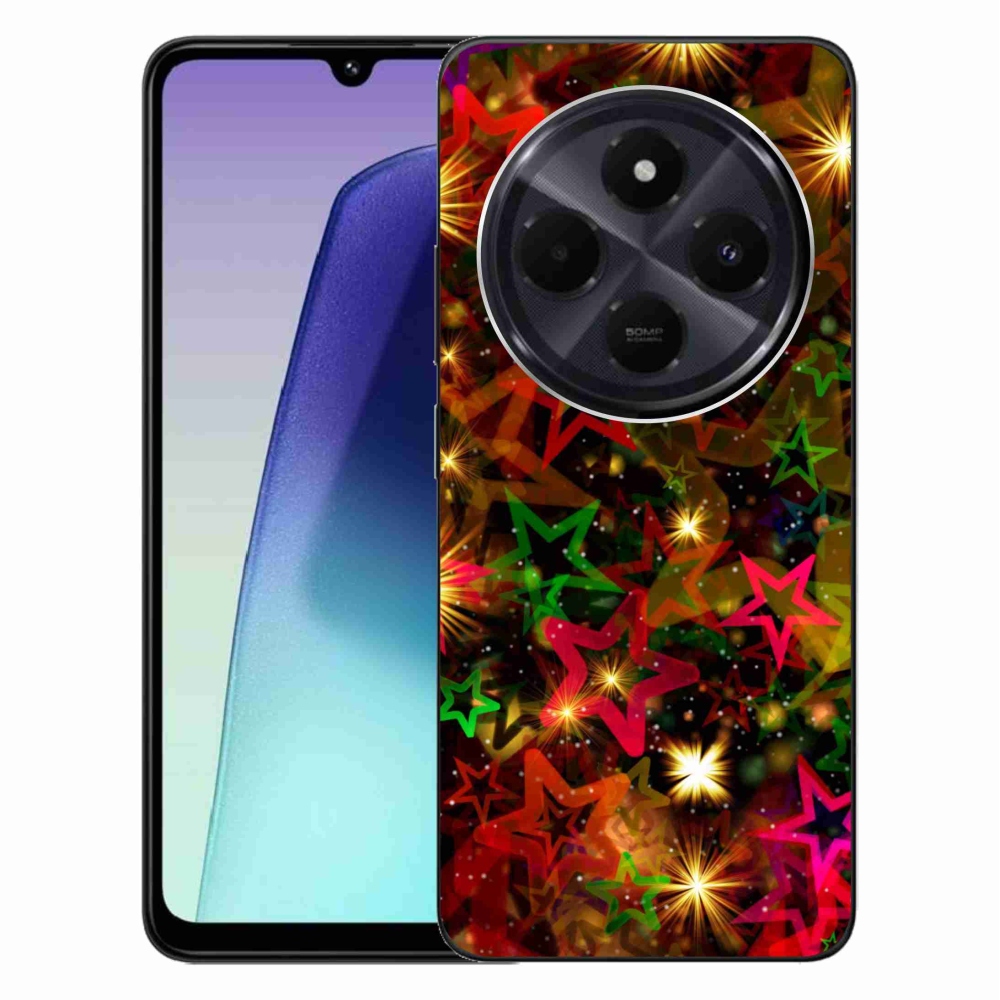 Gélový kryt mmCase na Xiaomi Redmi 14C/Poco C75 - farebné hviezdičky