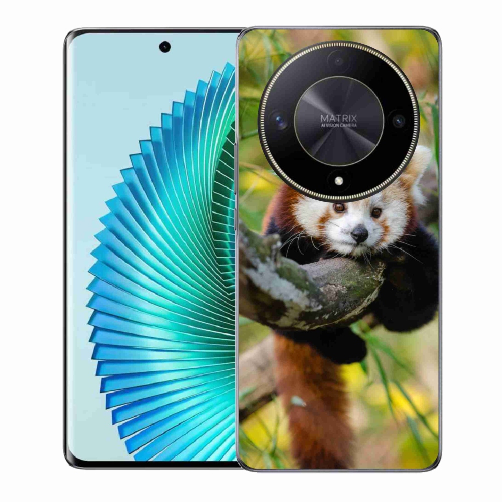 Gélový kryt mmCase na Honor Magic 6 Lite 5G - panda červená