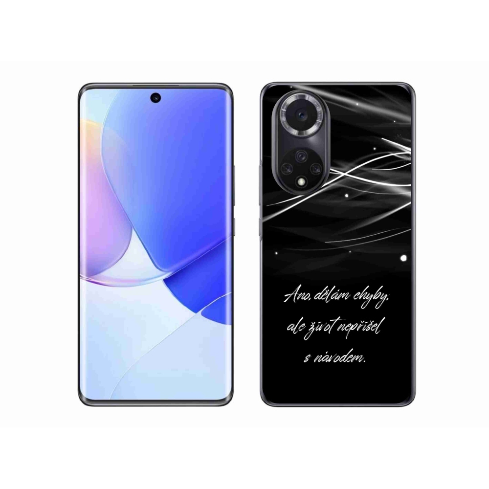 Gélový kryt mmCase na Honor 50 - citát čierne pozadie