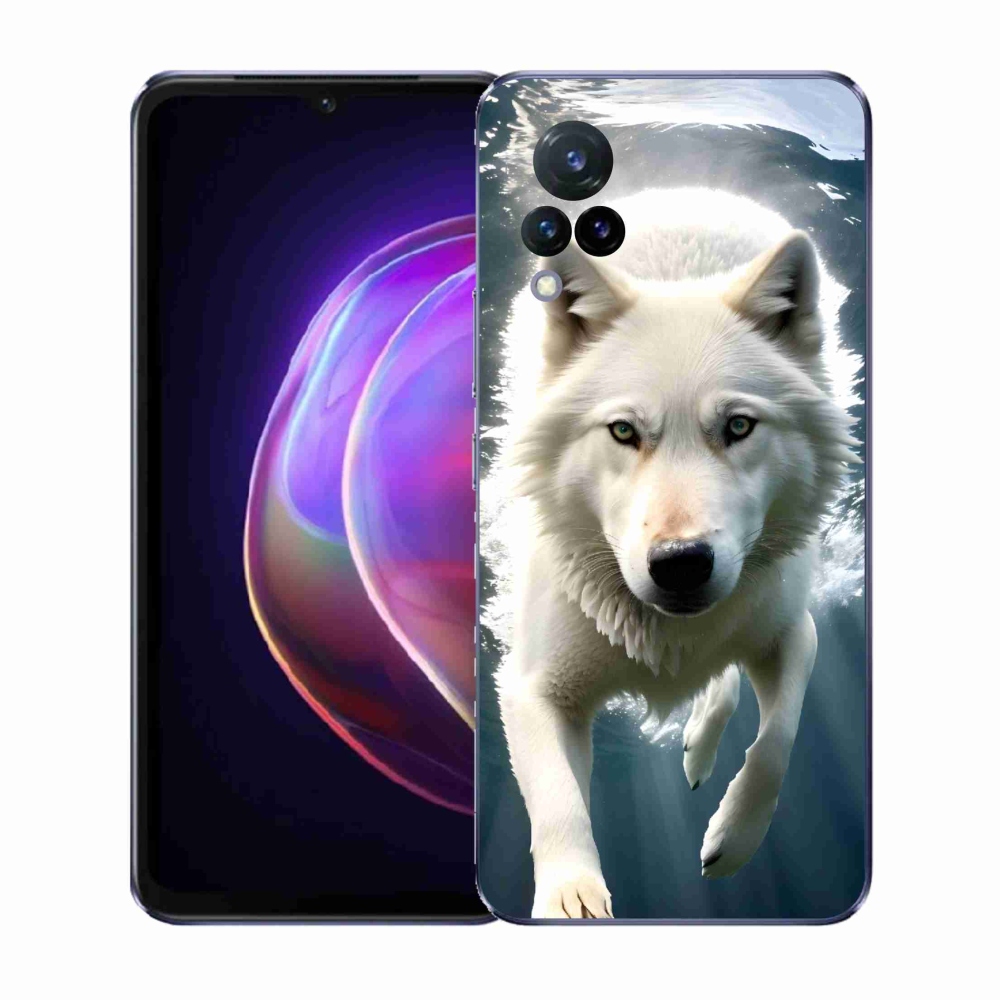 Gélový kryt mmCase na Vivo V21 4G/5G - biely vlk