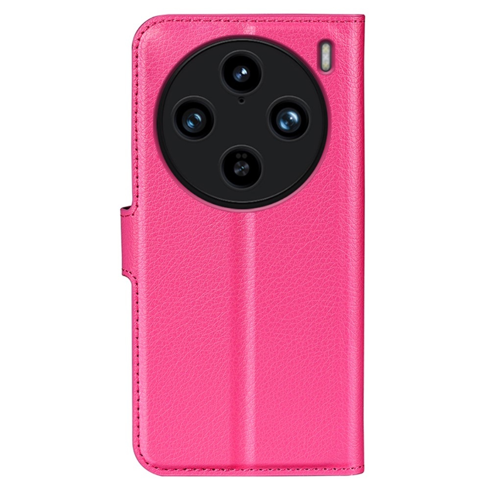 Litchi knižkové púzdro na Vivo X100 Pro 5G - rose