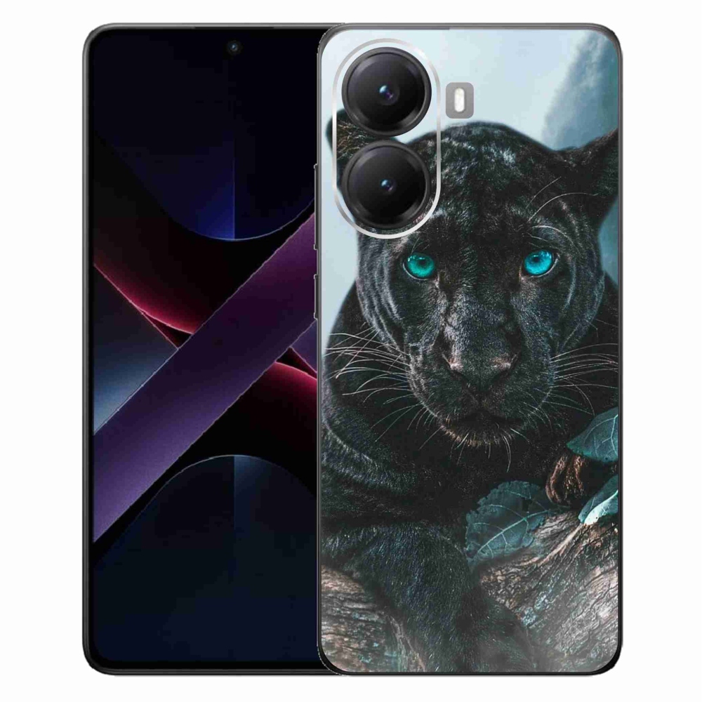 Gélový kryt mmCase na Xiaomi Poco X7 Pro 5G - čierny panter