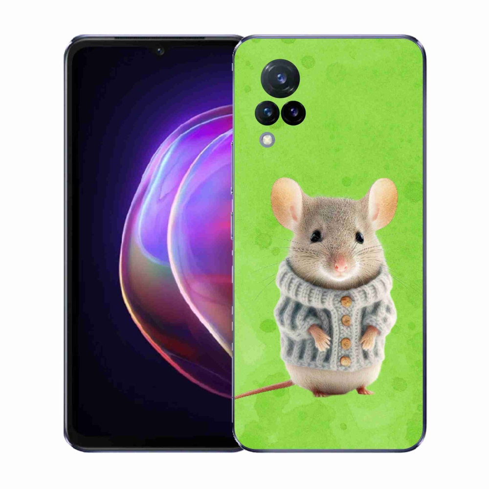 Gélový kryt mmCase na Vivo V21 4G/5G - myška vo svetri